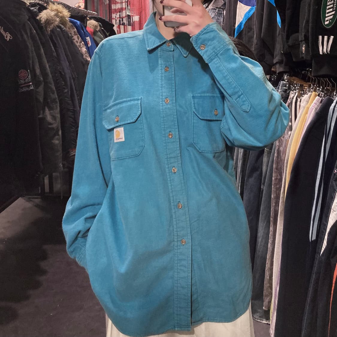 [IM]칼하트 긴팔셔츠 블루 상품이미지2