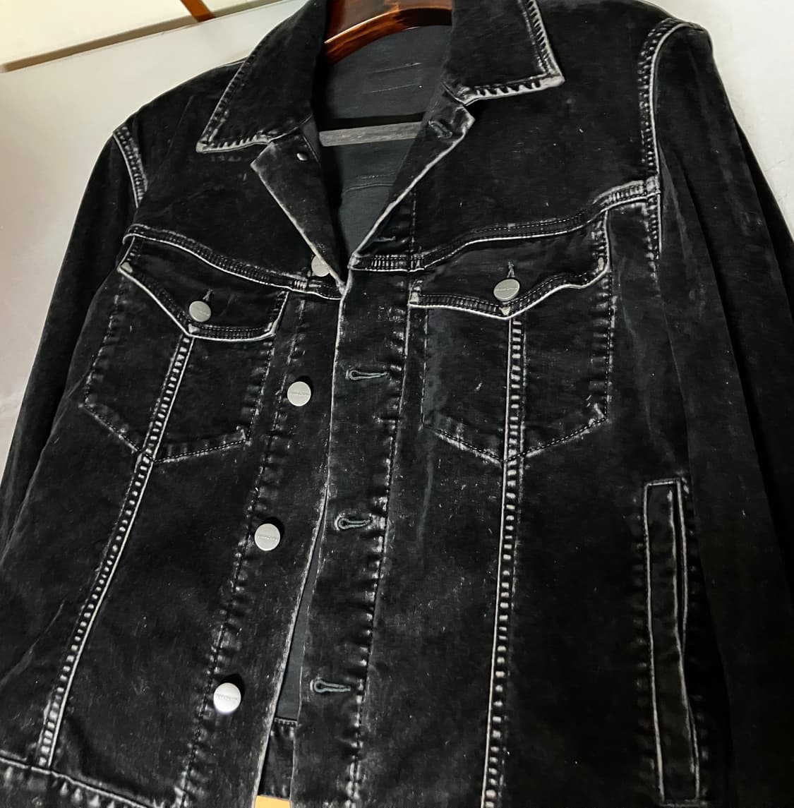 페라가모 벨벳 워싱 자켓 상품이미지5