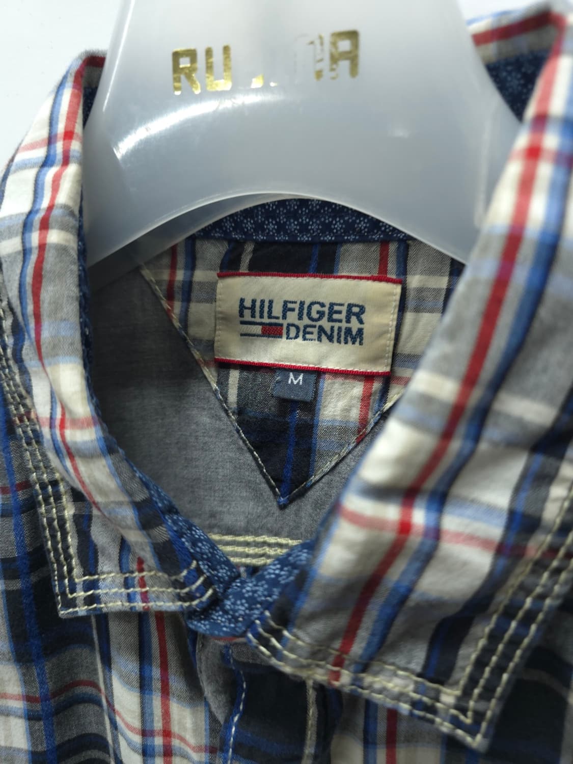 힐피거데님 남성 멀티체크 긴팔 셔츠 (95-100사이즈) 상품이미지4
