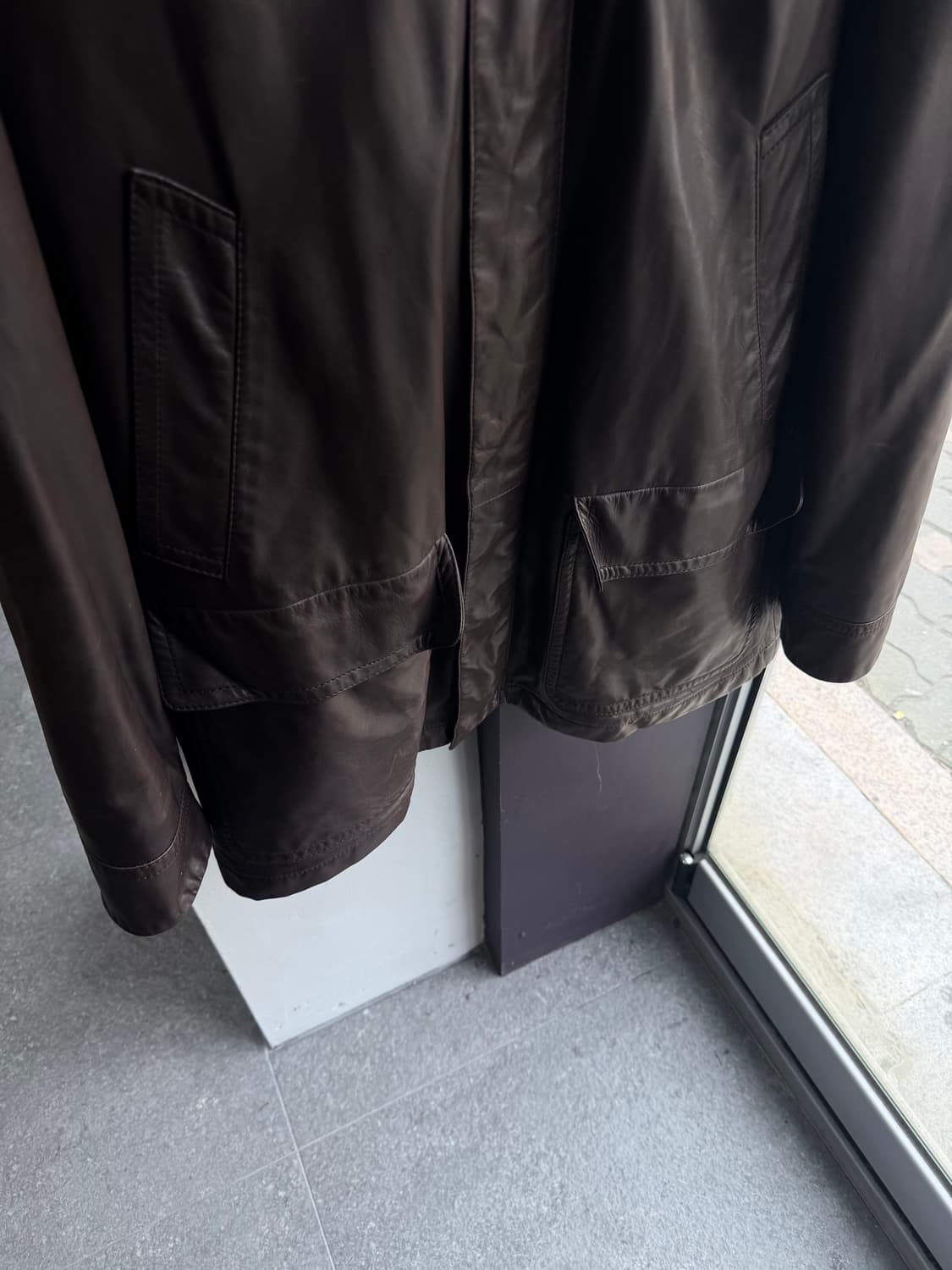 XXL/ 토즈 무스탕 카프레더 롱 자켓 상품이미지4