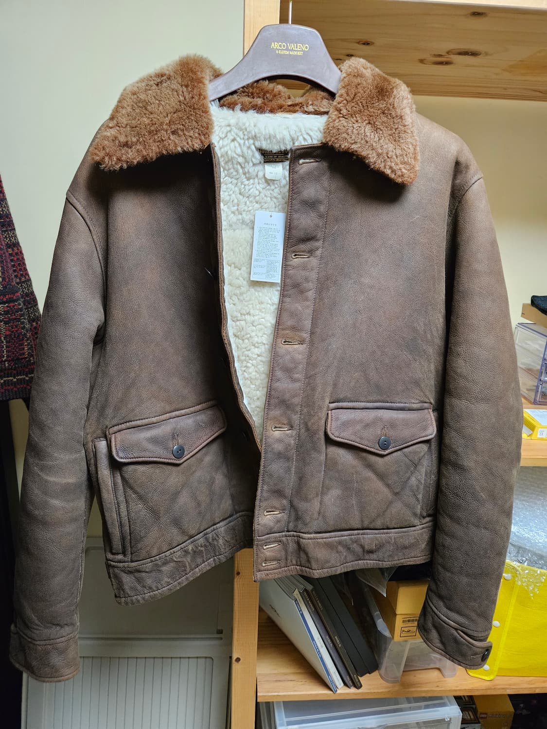 Rrl 페이턴 시어링 자켓 L사이즈 상품이미지3