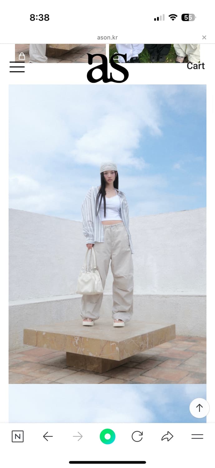 애즈온 피터팬츠 베이지 M 상품이미지2