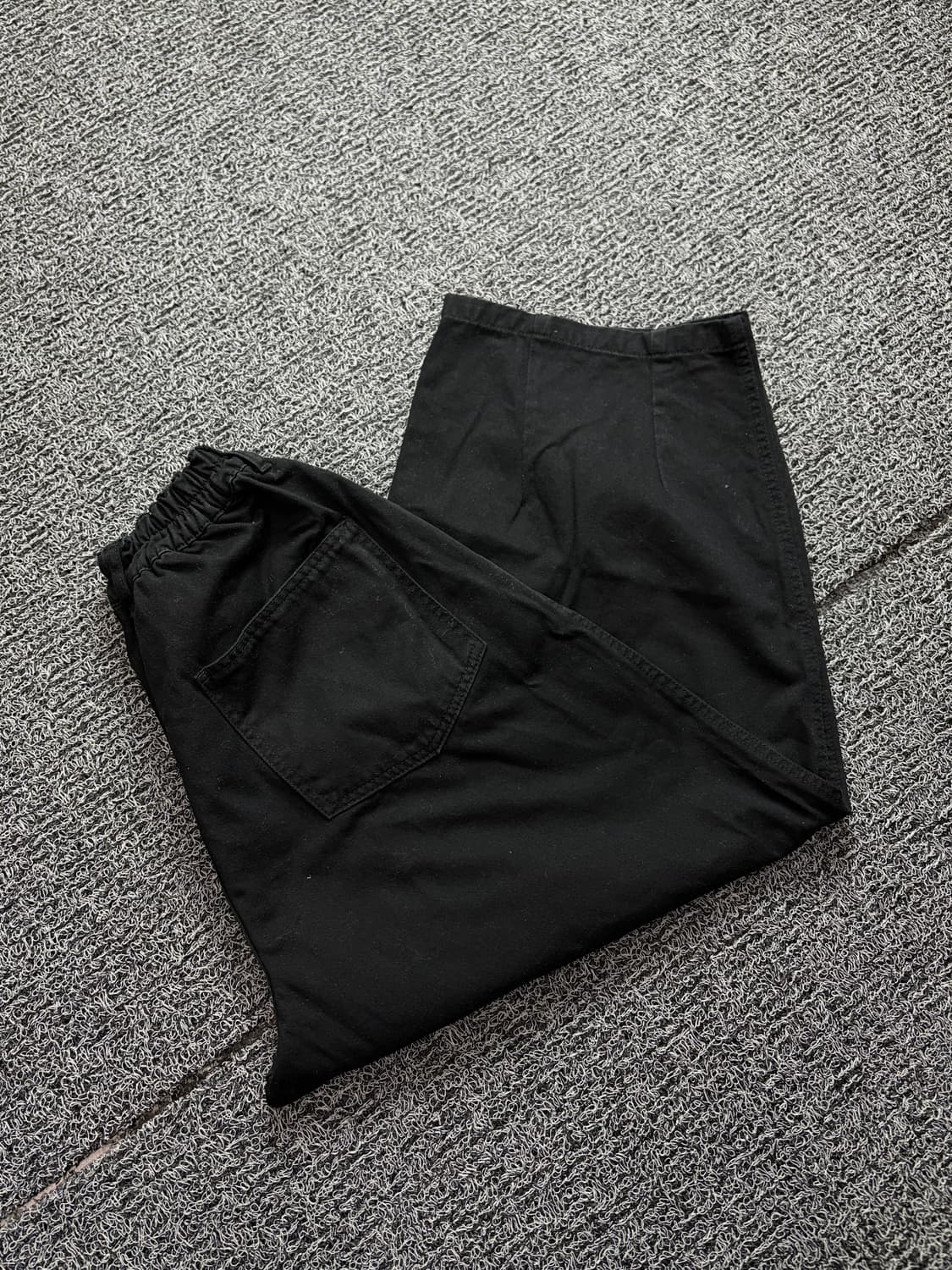 유니폼브릿지 아메카지 와이드 벌룬 퍼티그 팬츠 블랙 2262 상품이미지1