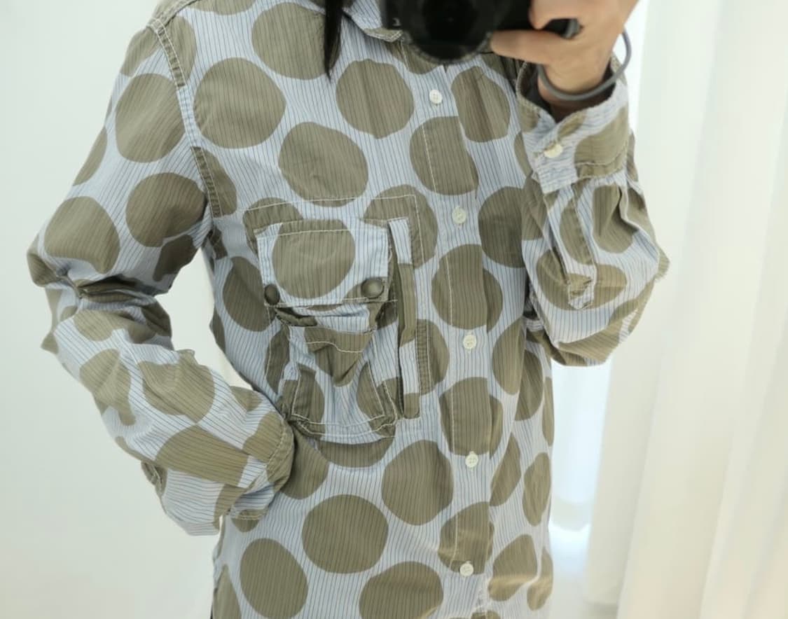 Dot cargo pocket shirt 상품이미지3