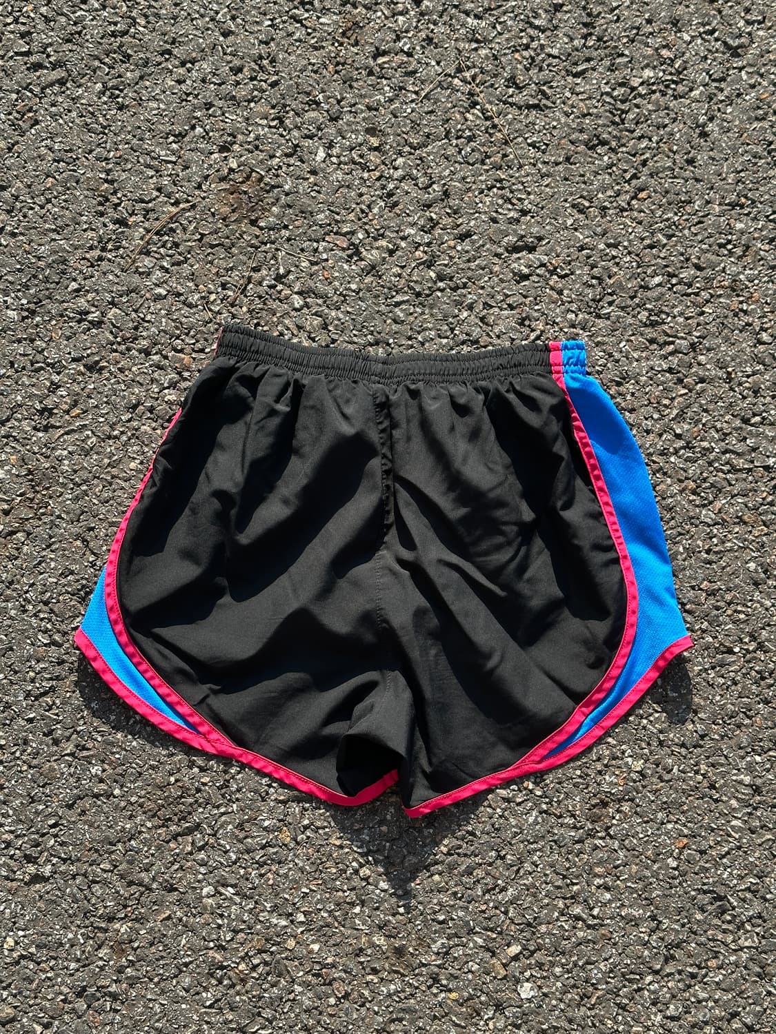 [XS] 나이키 여성 블랙 블루 사이드 러닝 쇼츠 반바지 상품이미지6
