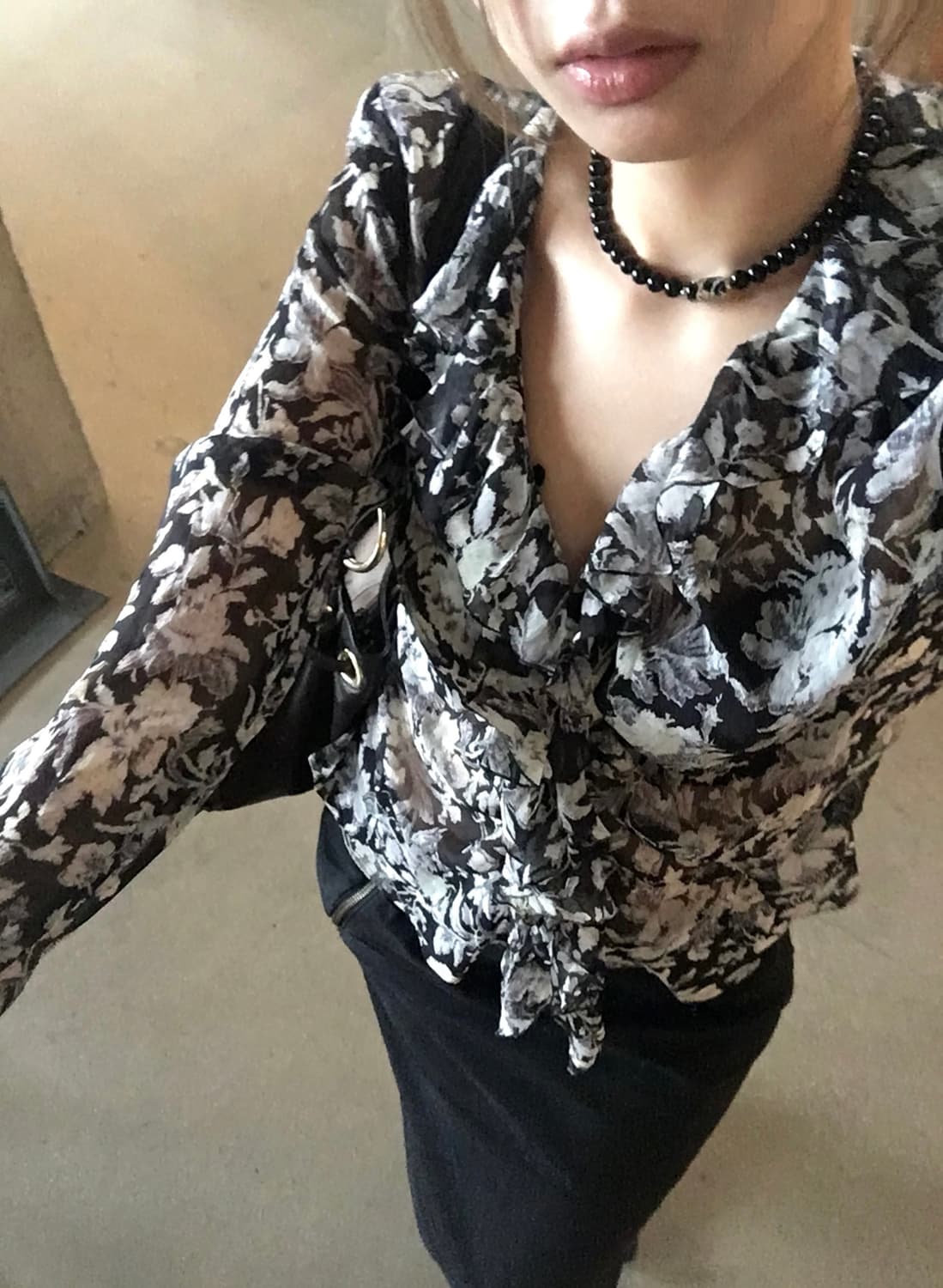 viburnum shop 블랙 로즈 장미 목걸이 상품이미지7