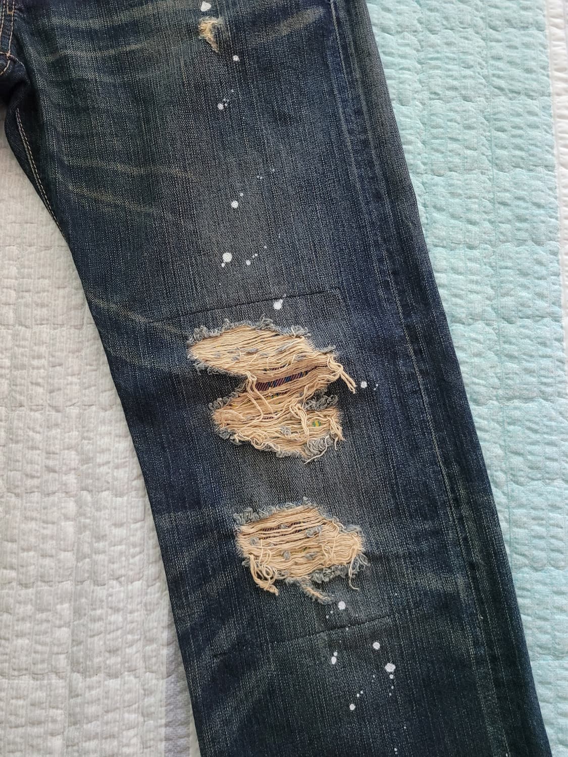 에드윈 재팬 503 Edwin 503 디스리페어 페인팅디테일진 32사이즈 상품이미지3