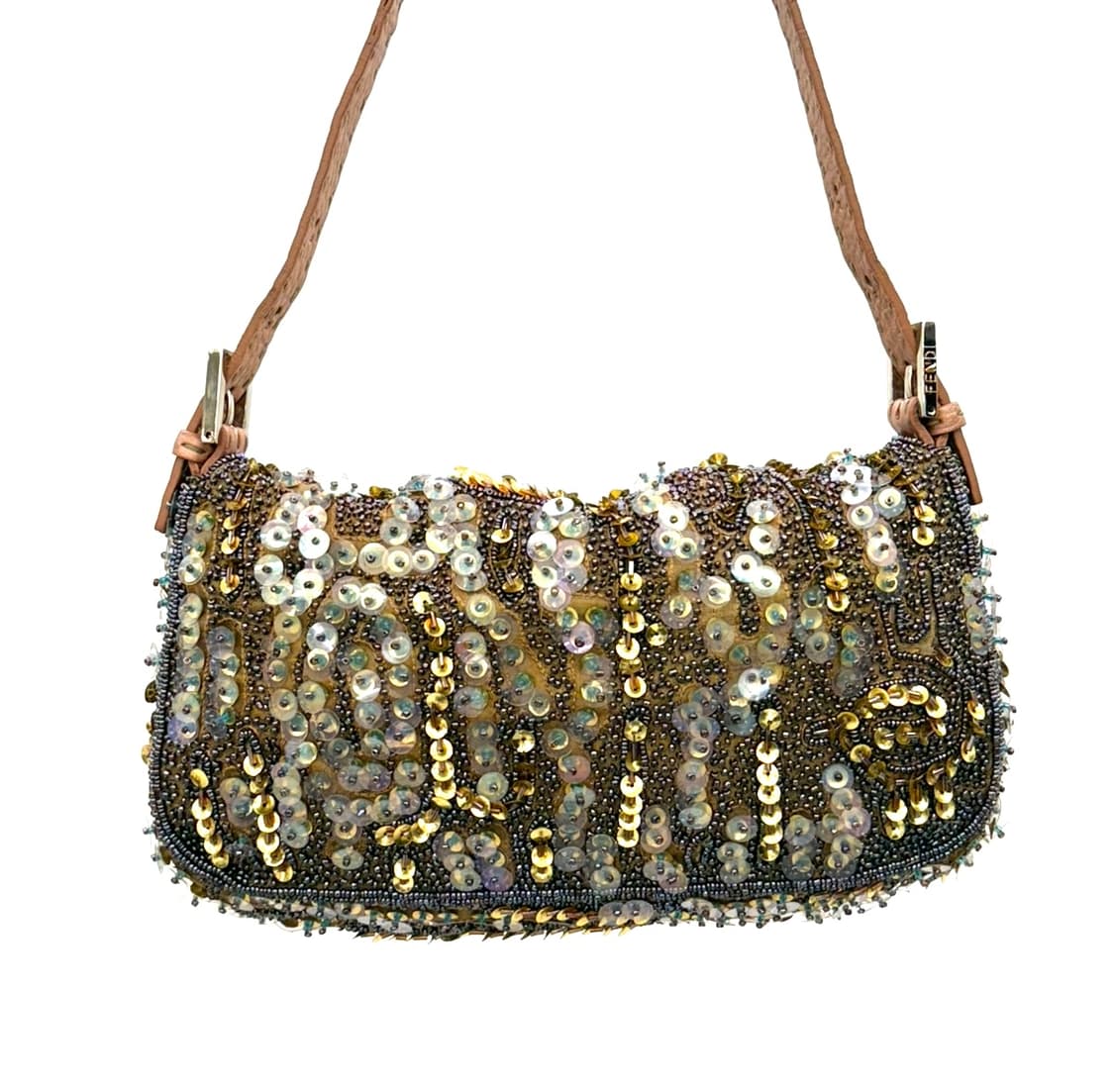 2000s 펜디 셀러리아 비즈시퀸 바게트백 상품이미지5