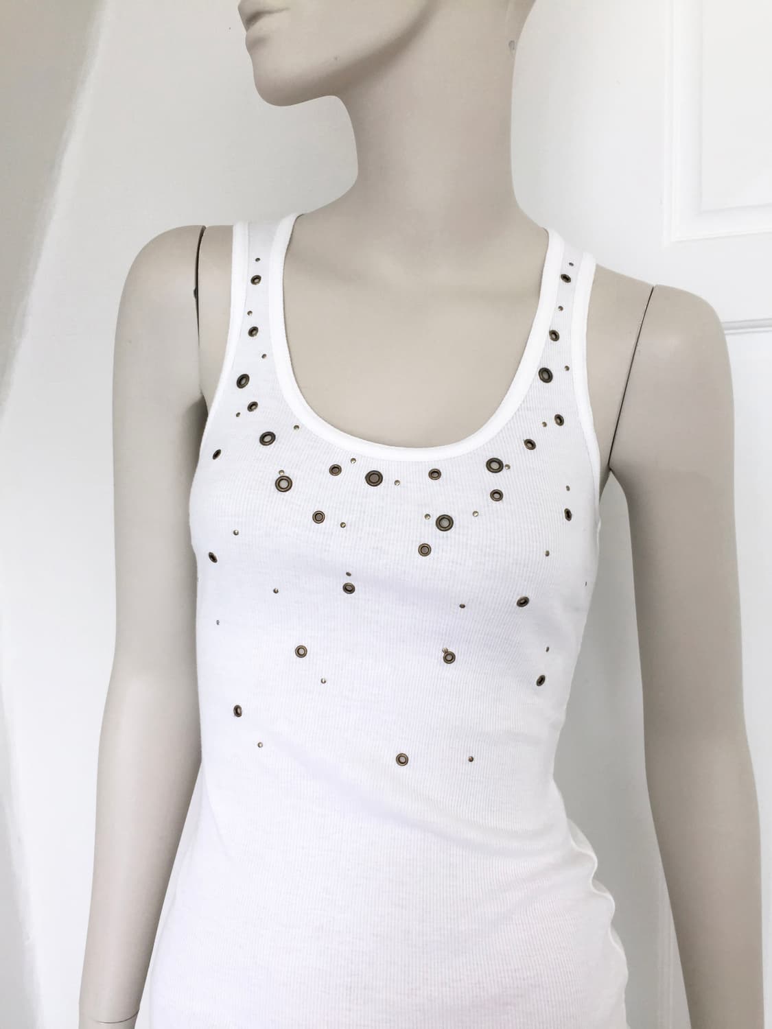 Eyelet Point Tank-Top 상품이미지5