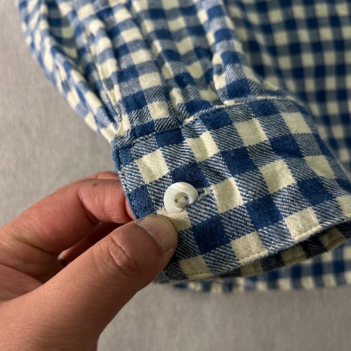 95 폴로랄프로렌 더블알엘 빈티지 체크 린넨 셔츠 상품이미지6