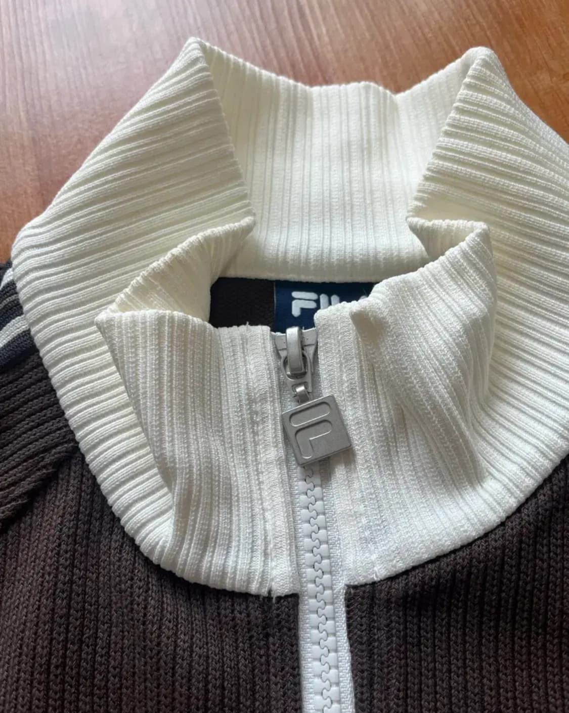 26ss 휠라 1911 니트 트랙탑 브라우니 상품이미지5