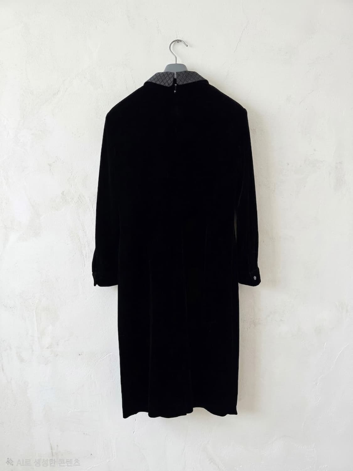 DAKS 블랙 벨벳 원피스 88-160 상품이미지2