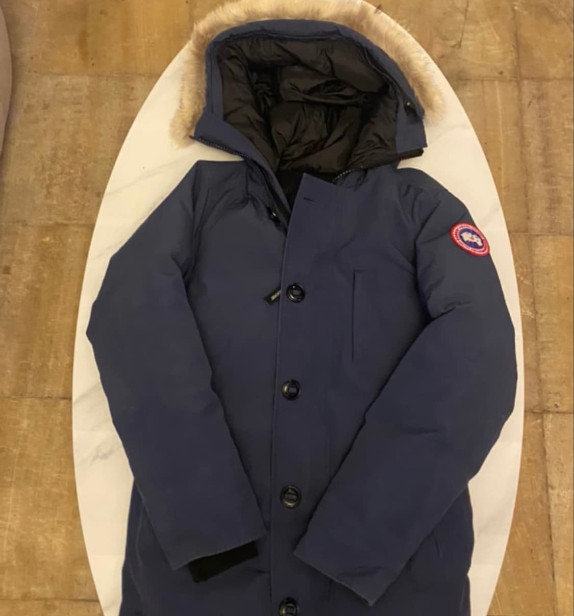 [정품 특가] 캐나다구스 클래식 다운 패딩 네이비 XS 상품이미지1