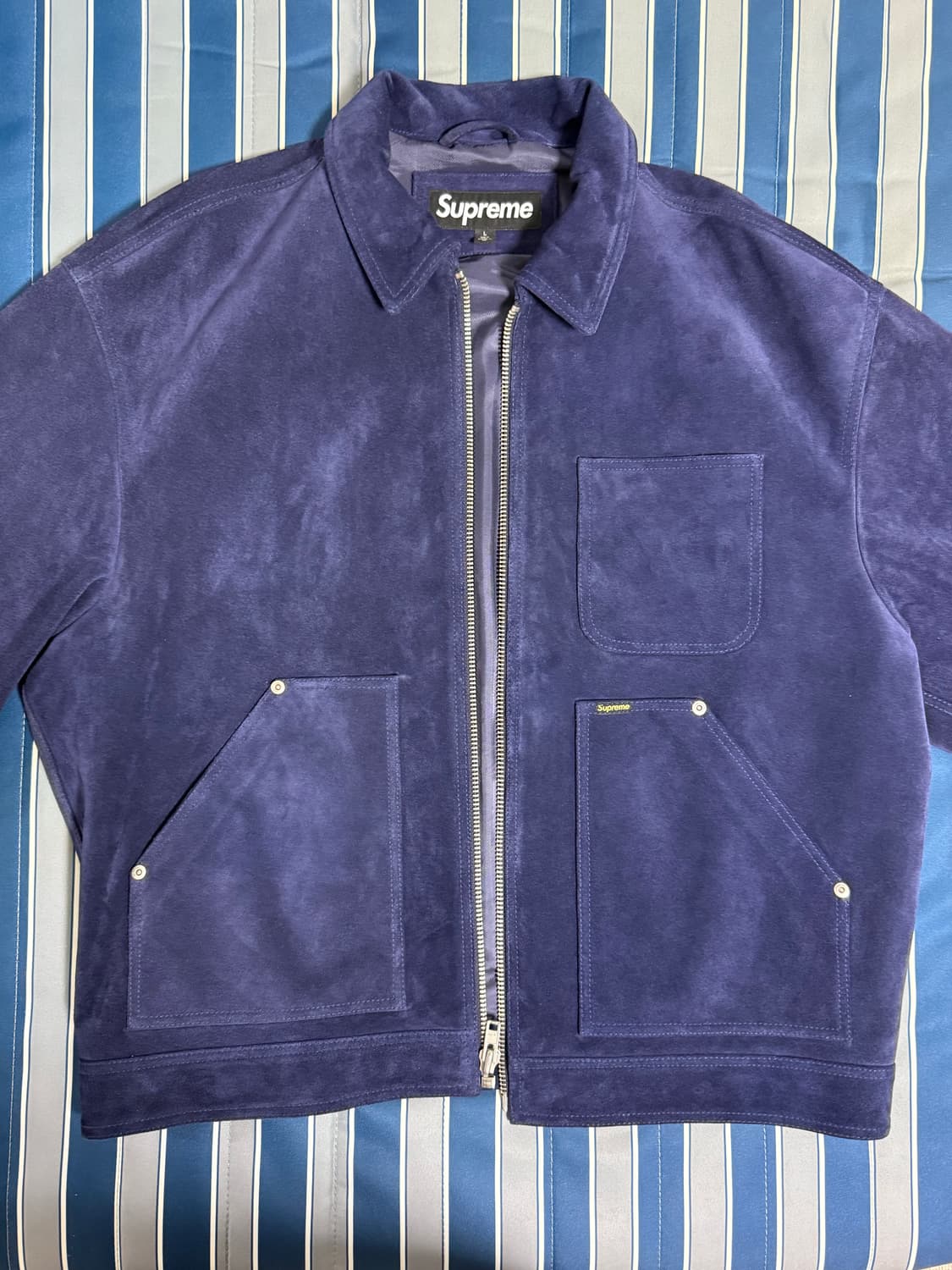 슈프림  24FW 스웨이드 워크자켓 L 상품이미지1