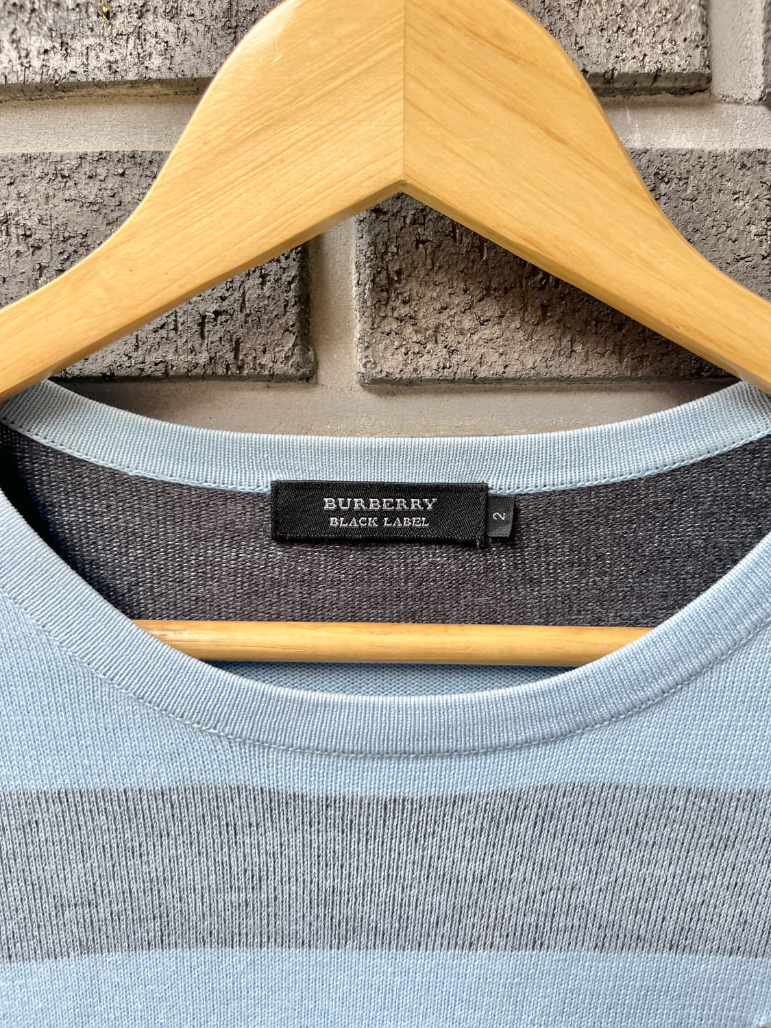 Burberry 버버리 로고 스트라이프 스웨터 블루 상품이미지7