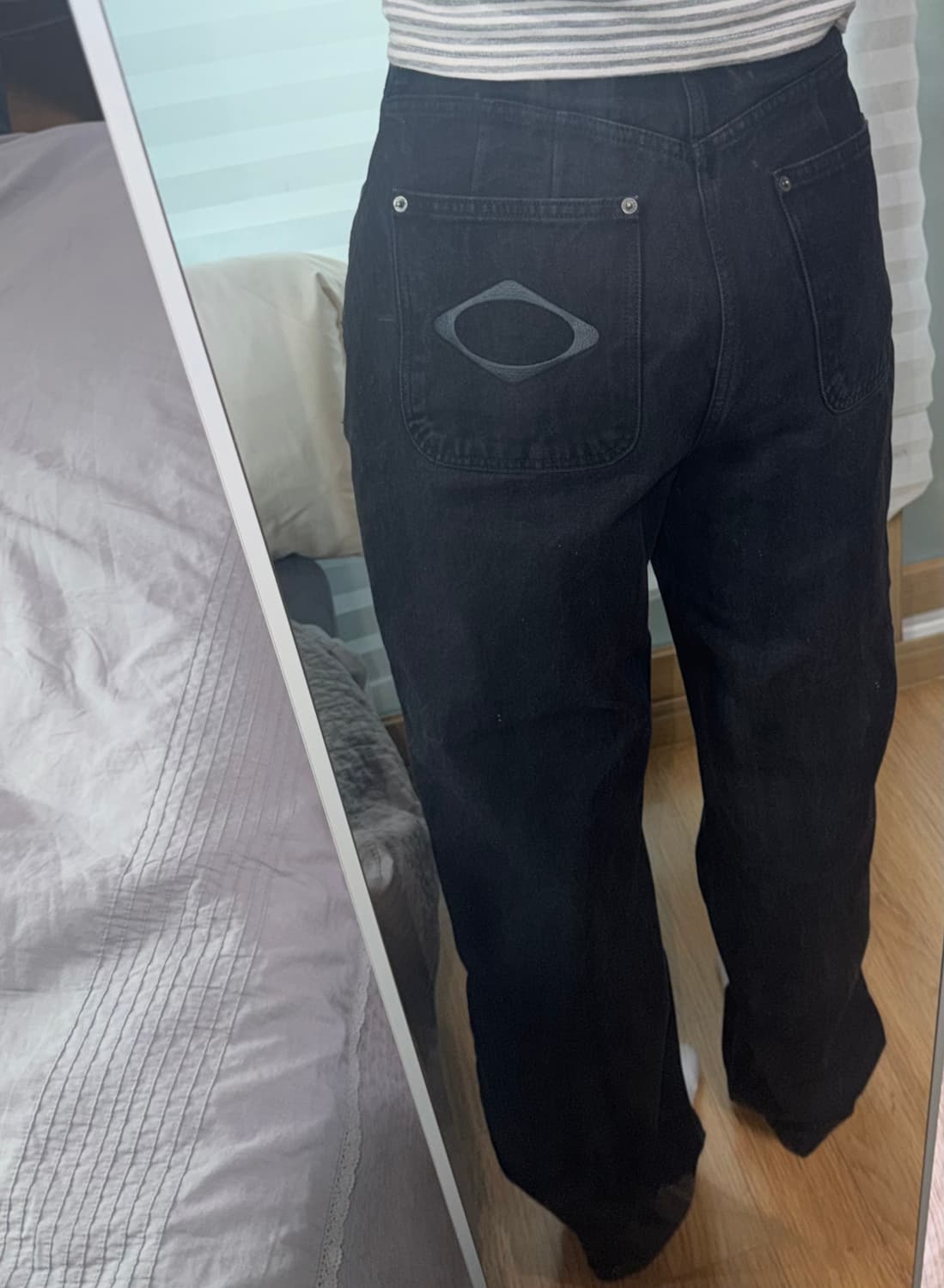 미스치프 워시드 진 블랙 상품이미지1