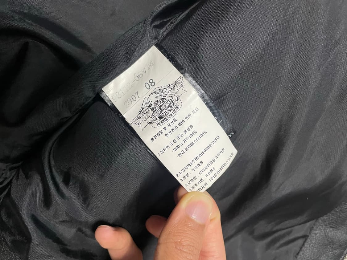 할리데이비슨 레더 레이서자켓 모터사이클자켓 L 상품이미지10