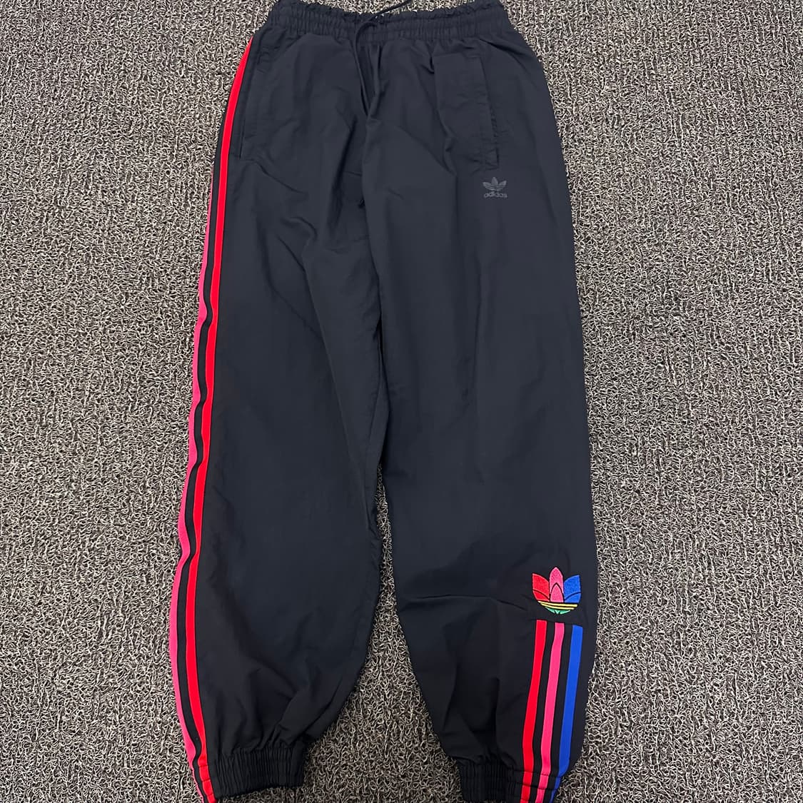 아디다스 나일론 우븐 바스락 운동복 트레이닝복 바지 블랙 S 상품이미지1