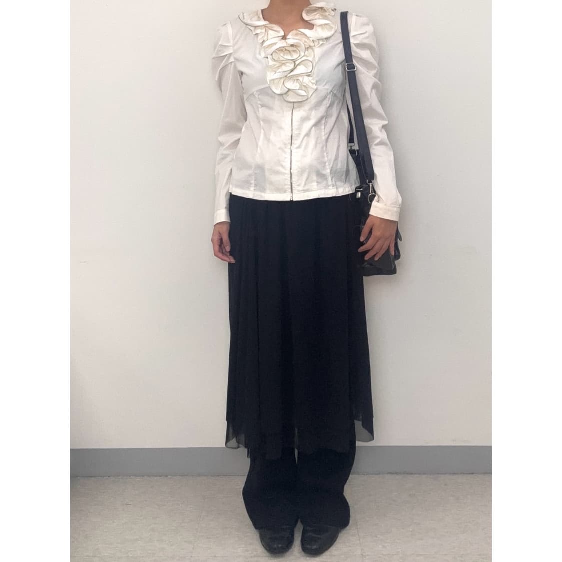 빈티지 블랙 샤 스커트 상품이미지2