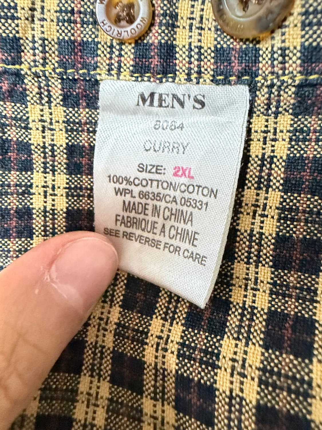 울리치 체크셔츠 2XL 상품이미지6