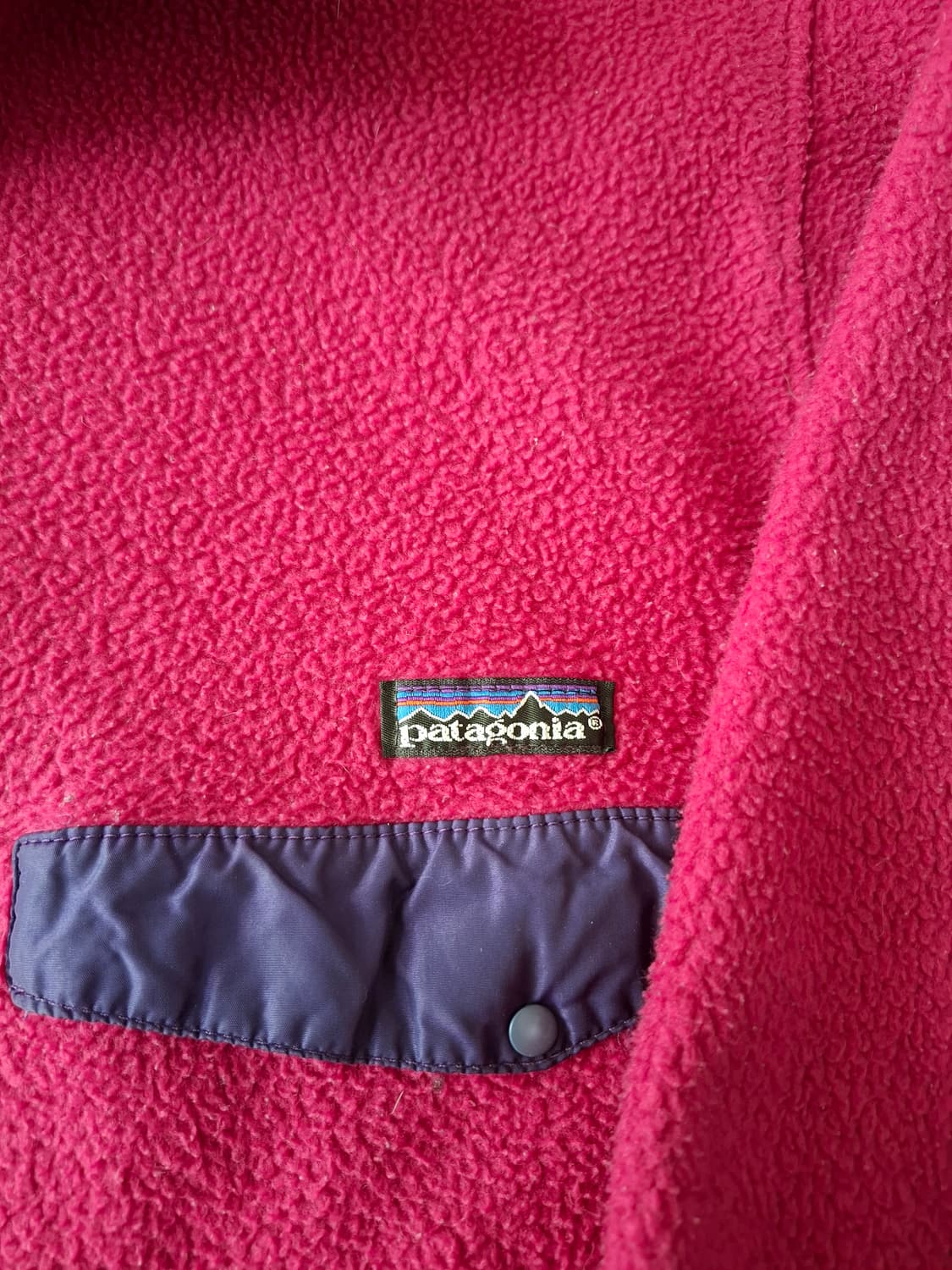 L 파타고니아 90s usa 빈티지 신칠라 핑크 플리스 풀오버 상품이미지2