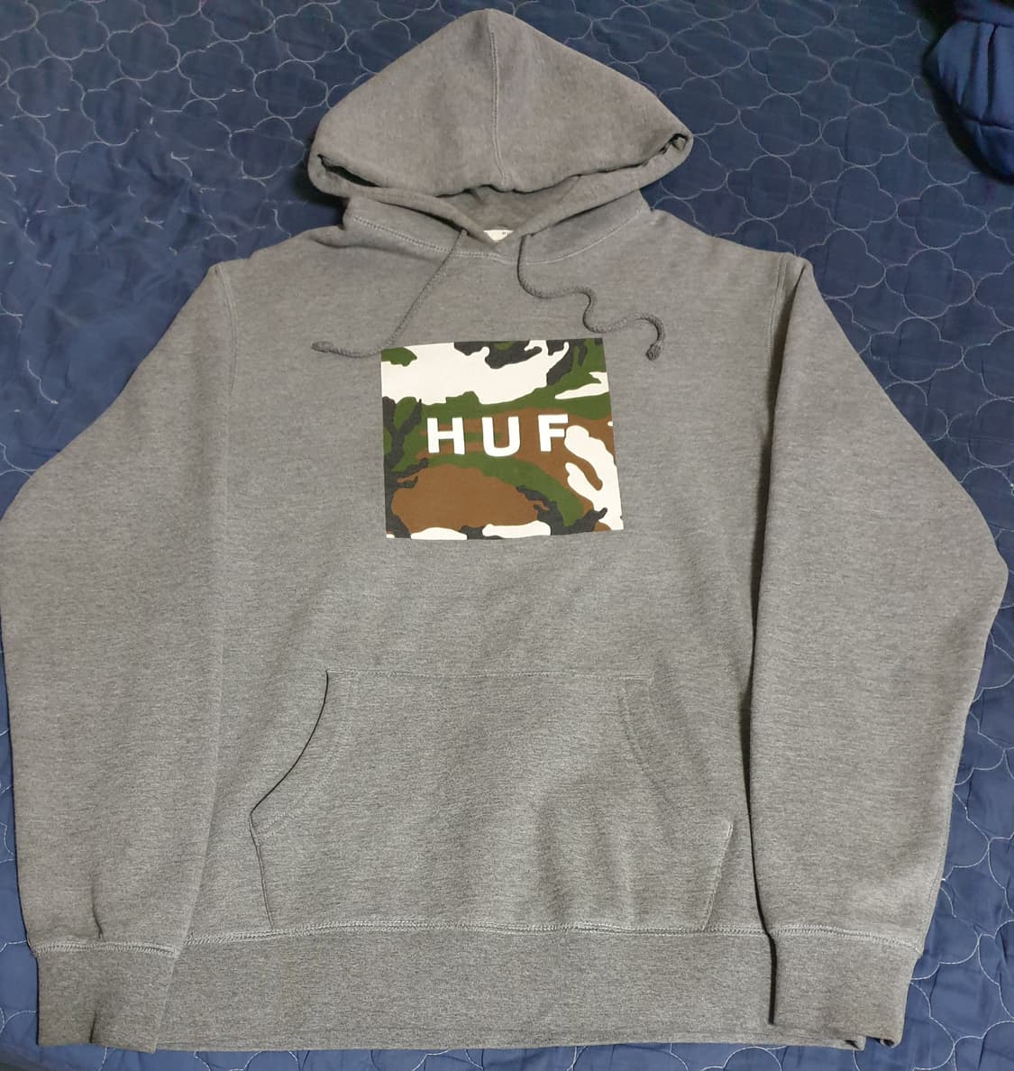 HUF 카모 포인트 후드티 그레이 (L) 상품이미지1