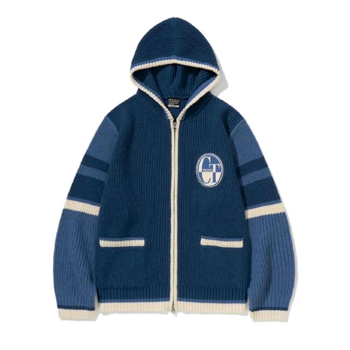 테켓 니트집업 후디 상품이미지1