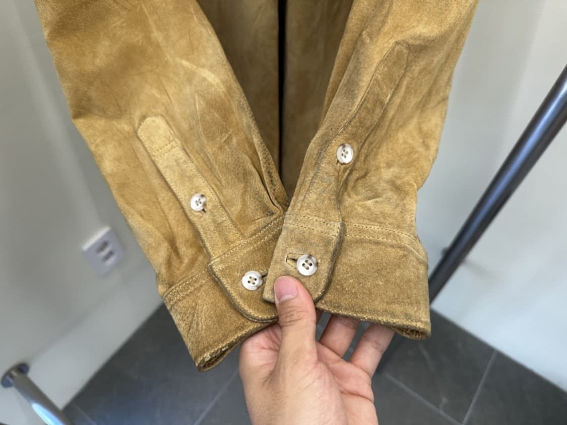90’s Q for C leather shirts 상품이미지5