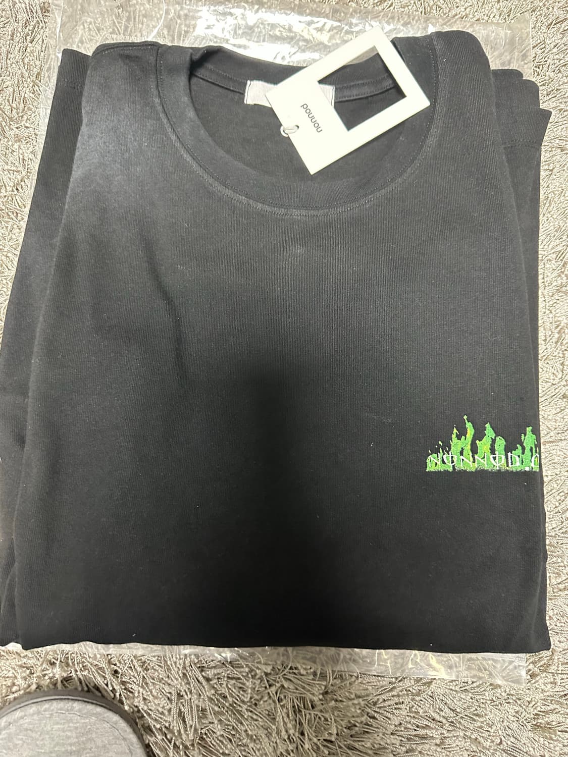 [2] 논노드 소프트 드링크 티셔츠 워시드 블랙 상품이미지5