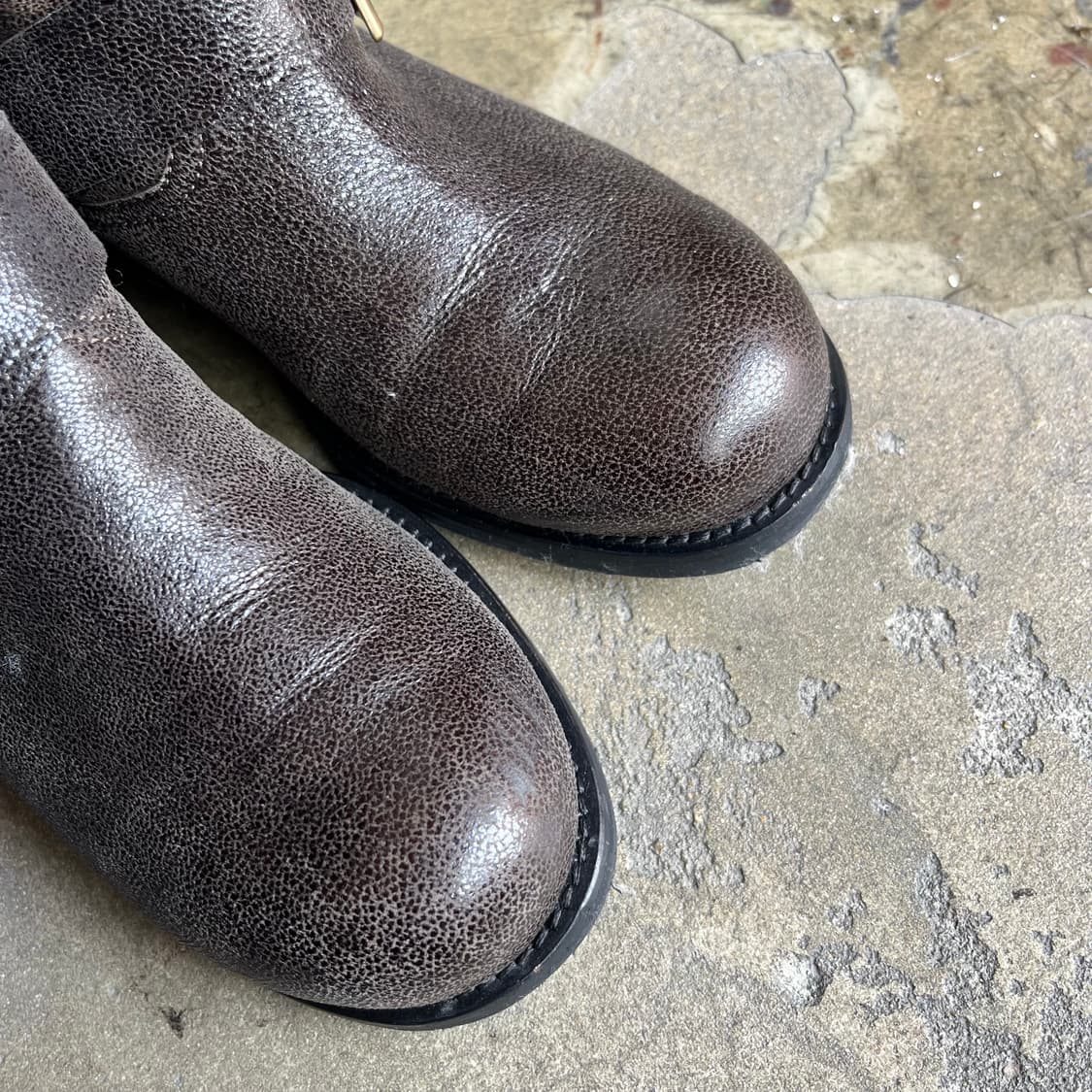 지미츄 글리터 안감 퍼 엔지니어 부츠 상품이미지6