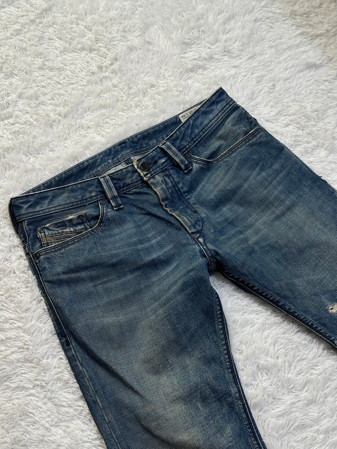 디젤 THANAZ 데미지 청바지 33사이즈 상품이미지3