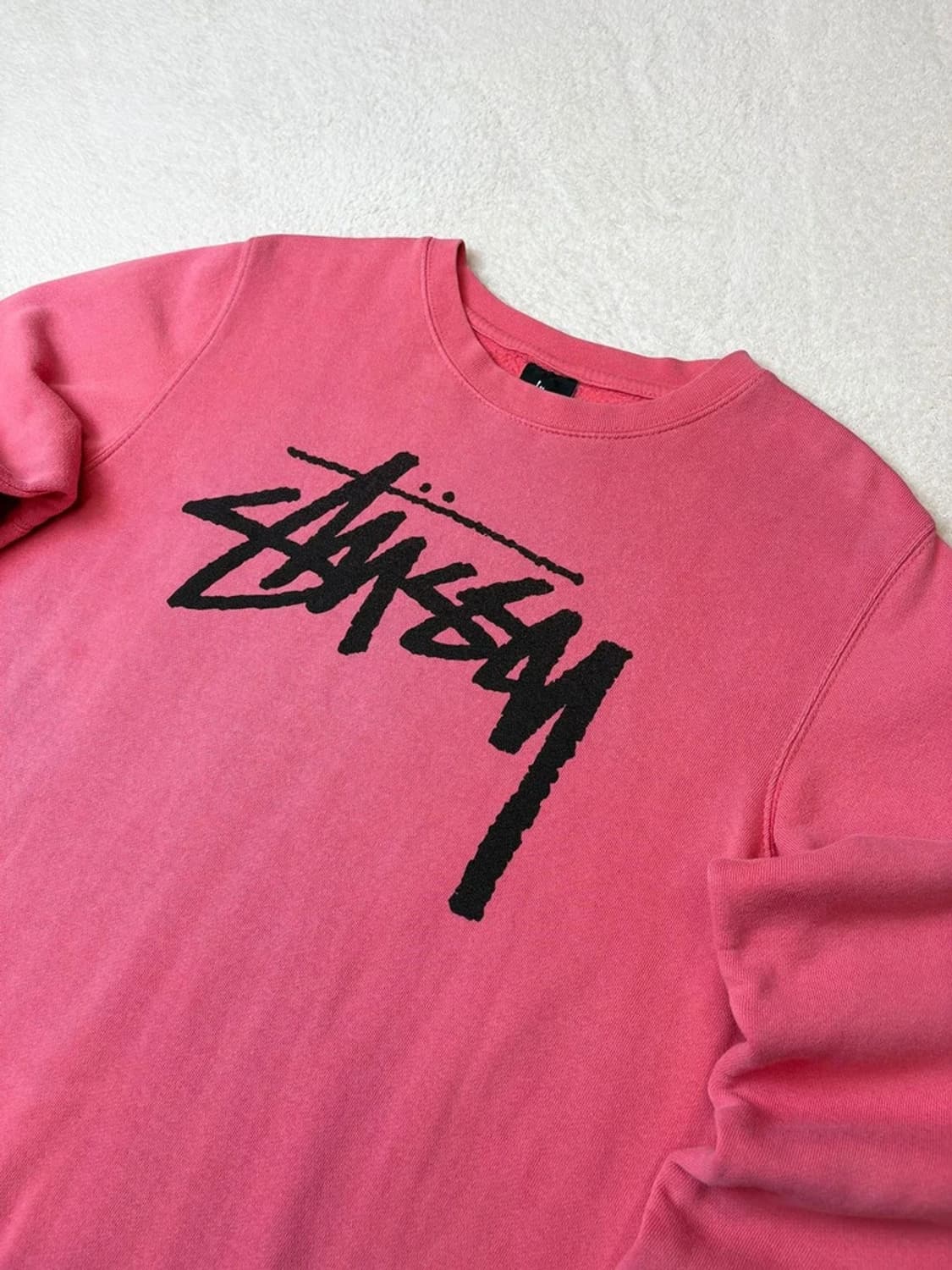 스투시 10's 핑크 자수 로고 스웻 맨투맨 A1625 상품이미지2