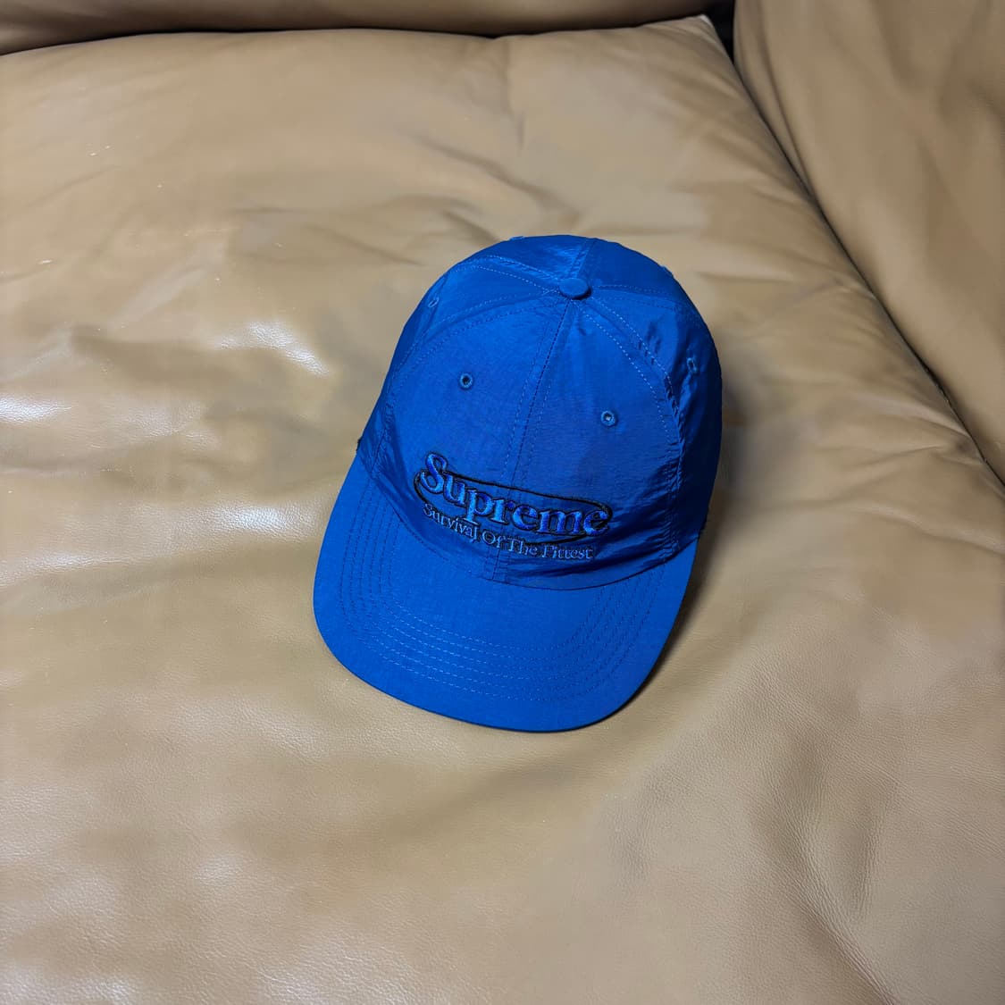Supreme 슈프림 서바이벌 네이비 6패널 볼캡 모자 (Navy) 상품이미지1