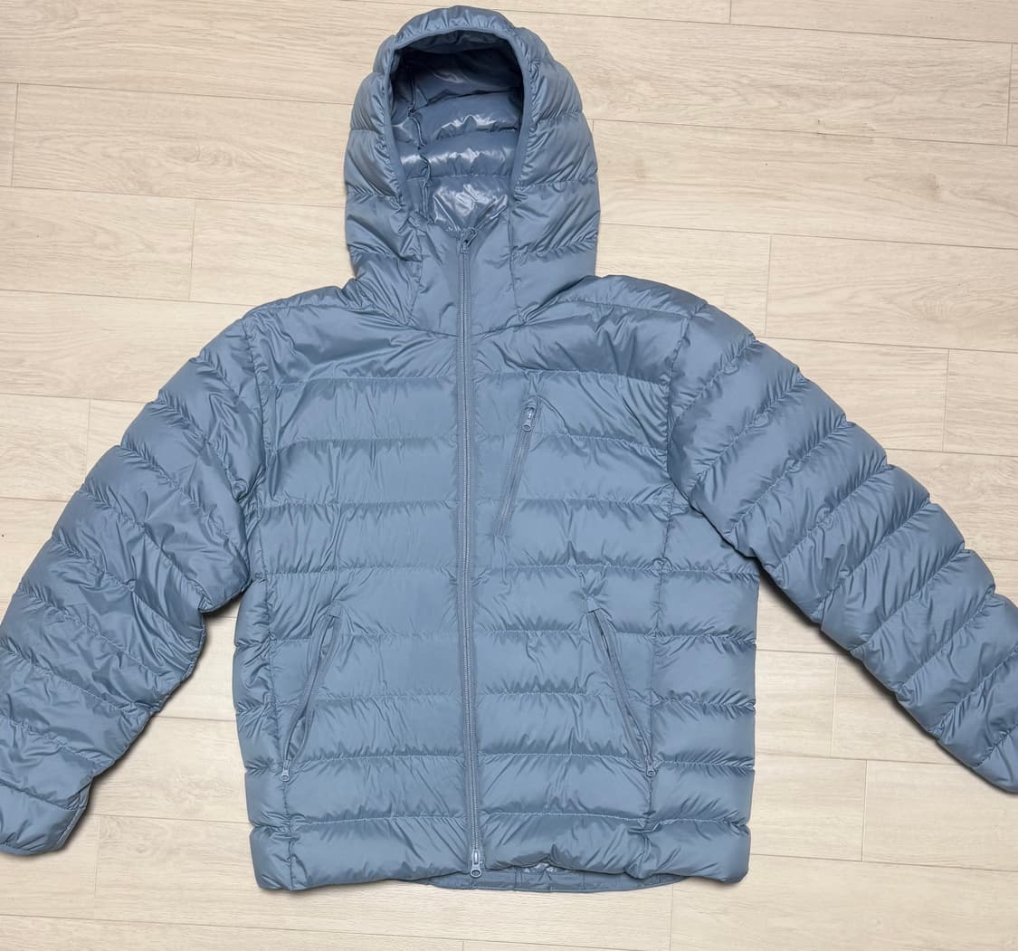 무신사 스탠다드 시티 레저 후디드 라이트 다운 자켓[문 블루] 상품이미지2