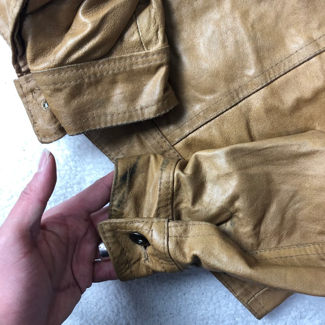 Overpell  레더 트러커 자켓  상품이미지8