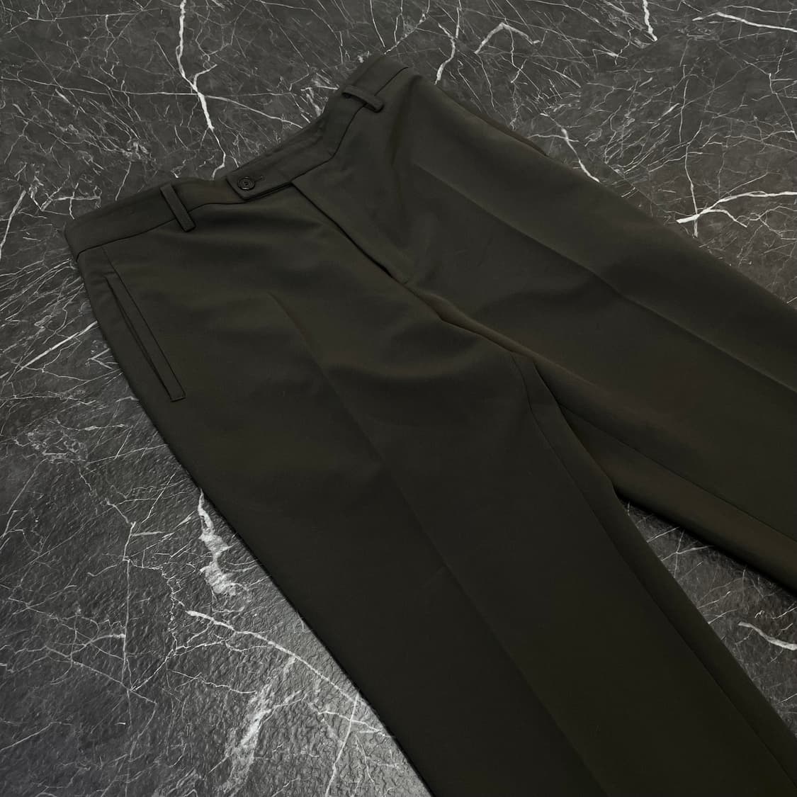 36in 우영미 솔리드옴므 나일론 스판 와이드 슬랙스 상품이미지3