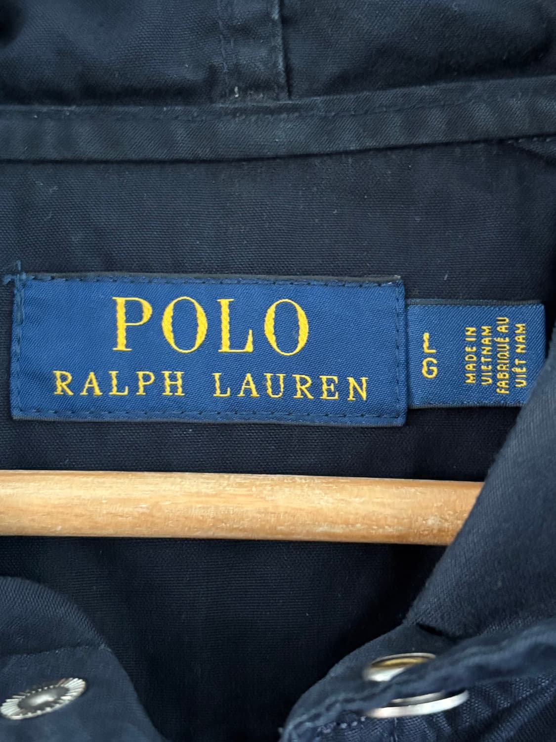 Polo 폴로랄프로렌 신형라벨 코튼 쉘 네이비 후드 자켓  ​ 상품이미지4