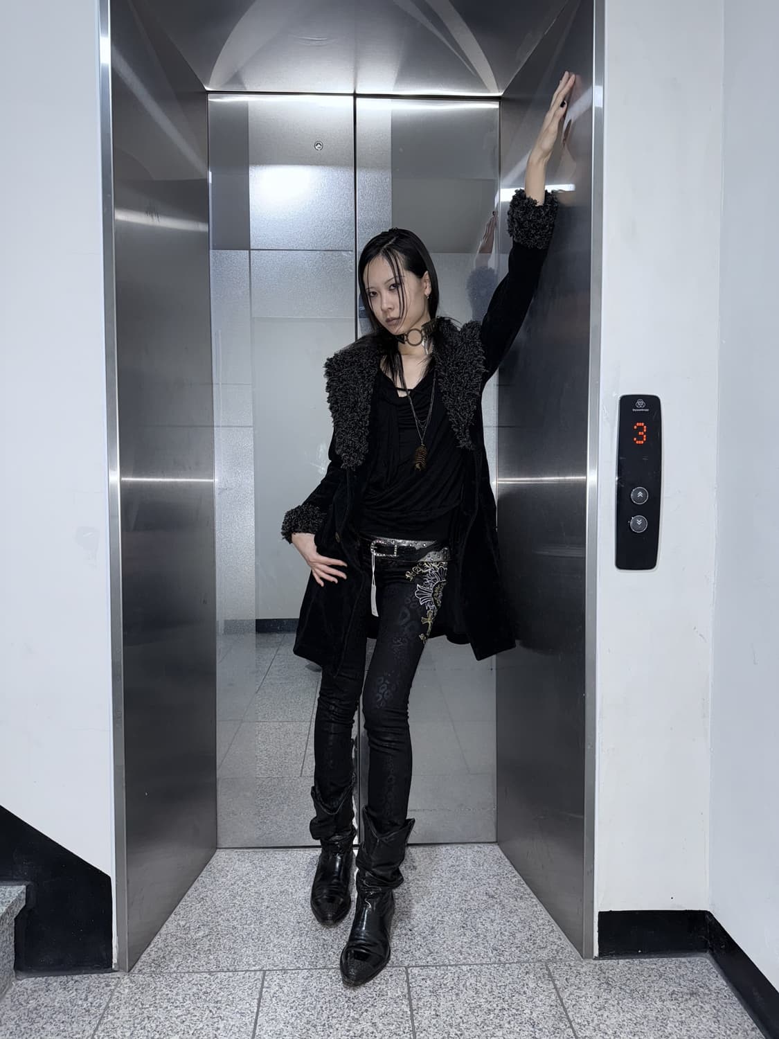 gothic cross leopard pants 상품이미지8