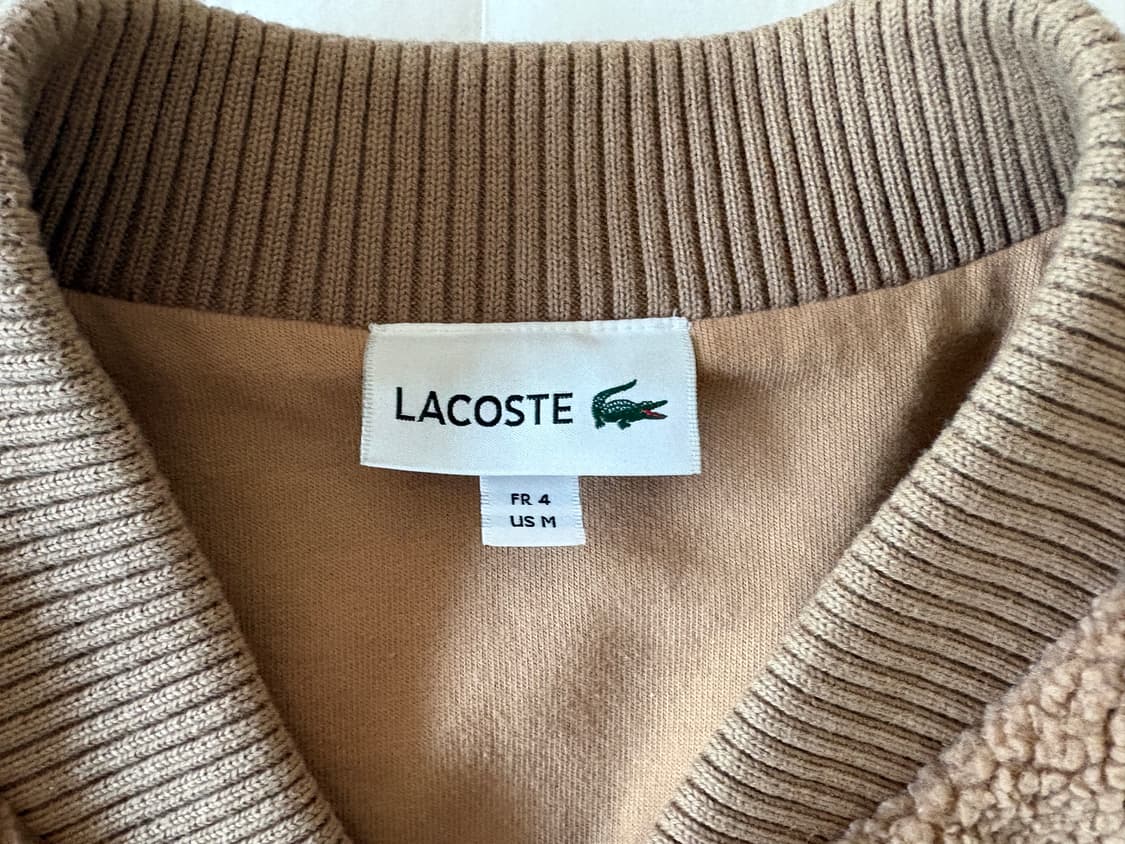 라코스테 뽀글이 플리스 봄버 자켓 M 상품이미지5