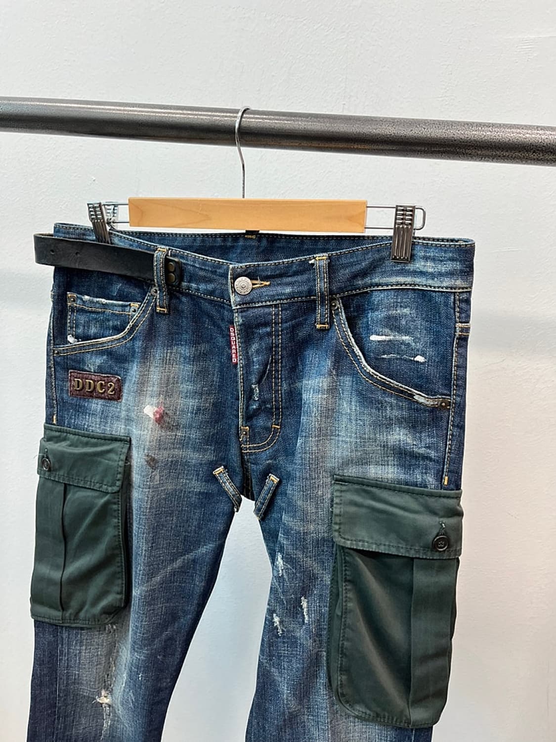 31-32) 디스퀘어드 카고포켓 워싱진  상품이미지3