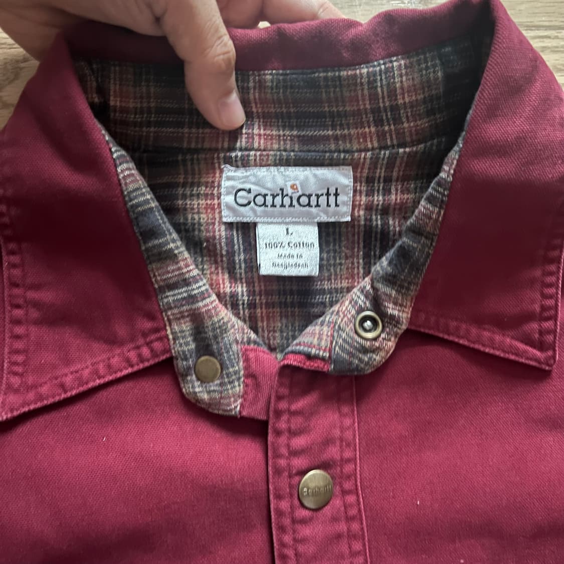 [CARHARTT] 칼하트 해비셔츠 자켓 다크레드 상품이미지2