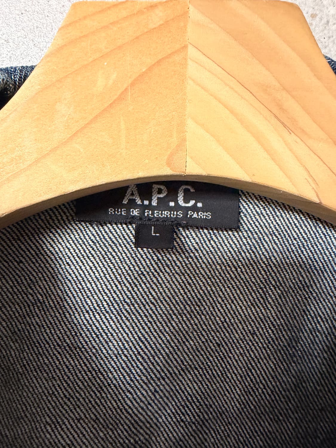 A.P.C 데님 자켓 블루 워싱진 여성 청자켓 상품이미지2