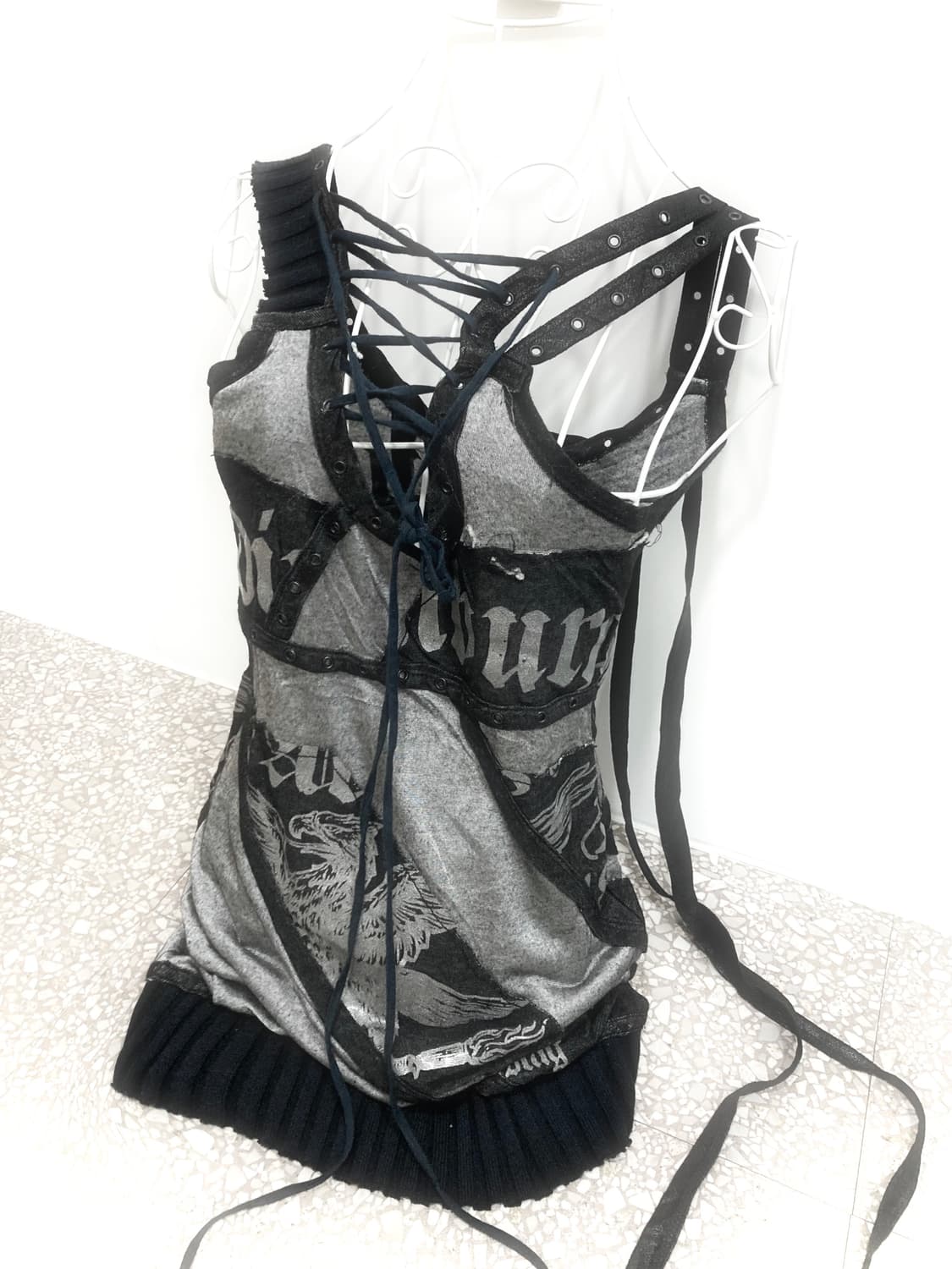 Salvage race-up sleeveless 상품이미지3