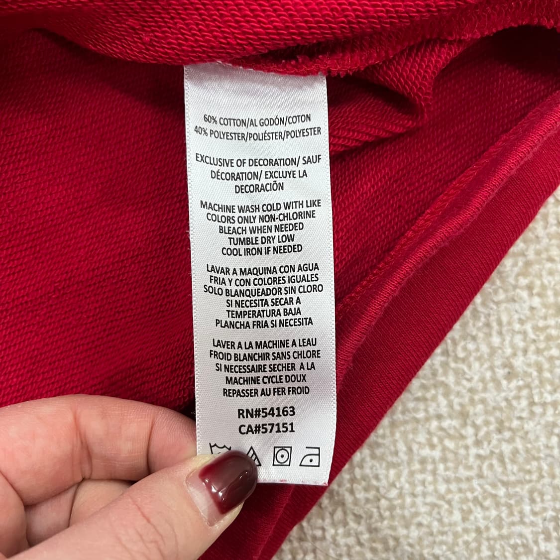 S 타미힐피거 올드스쿨 크롭 후드티 0123M 상품이미지3