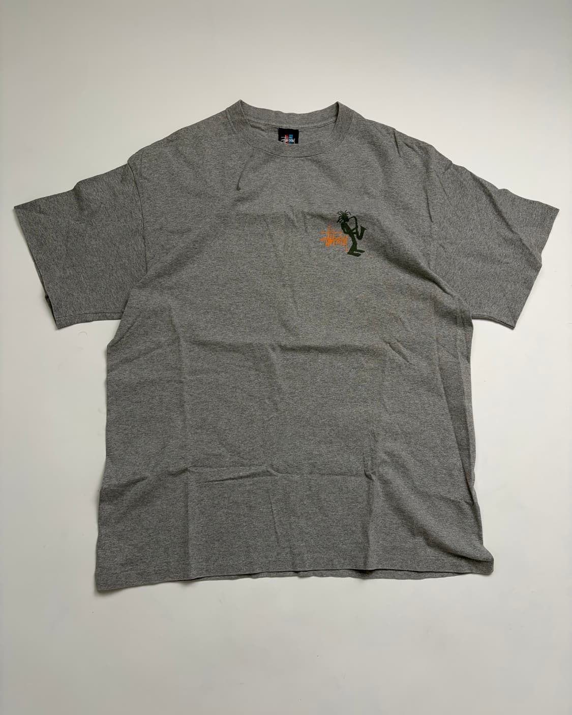 90s Stussy Jazz Man Tee (grey) 상품이미지1