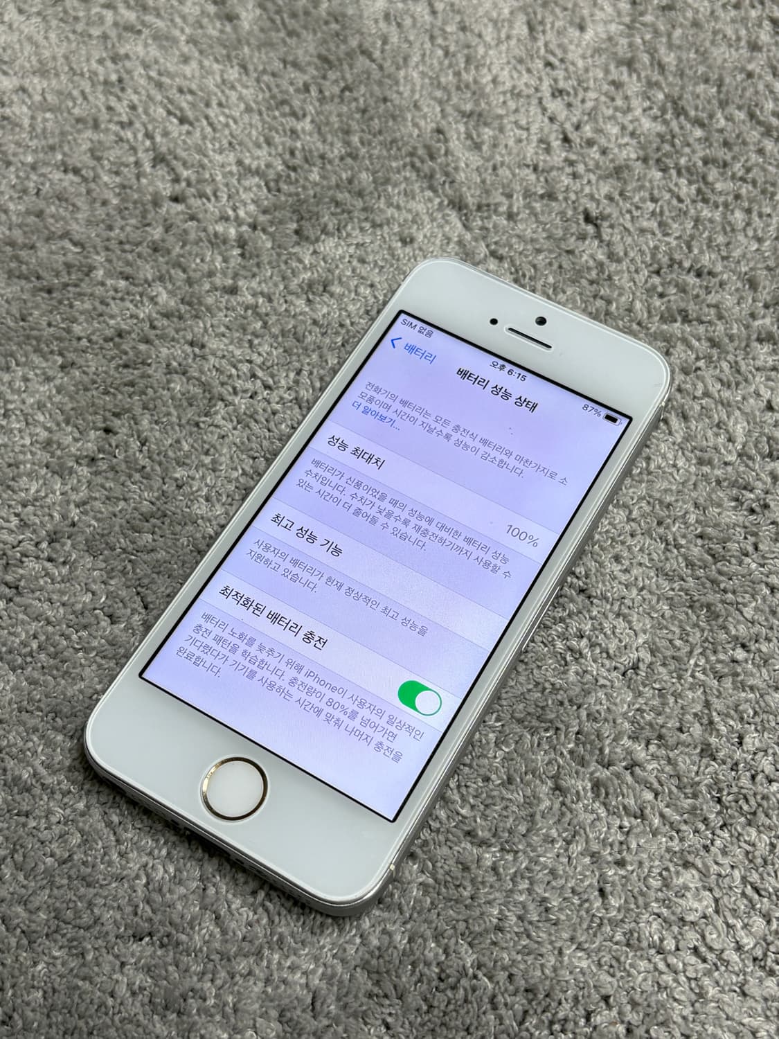 애플 아이폰 se1 실버 S급 정품 상품이미지4