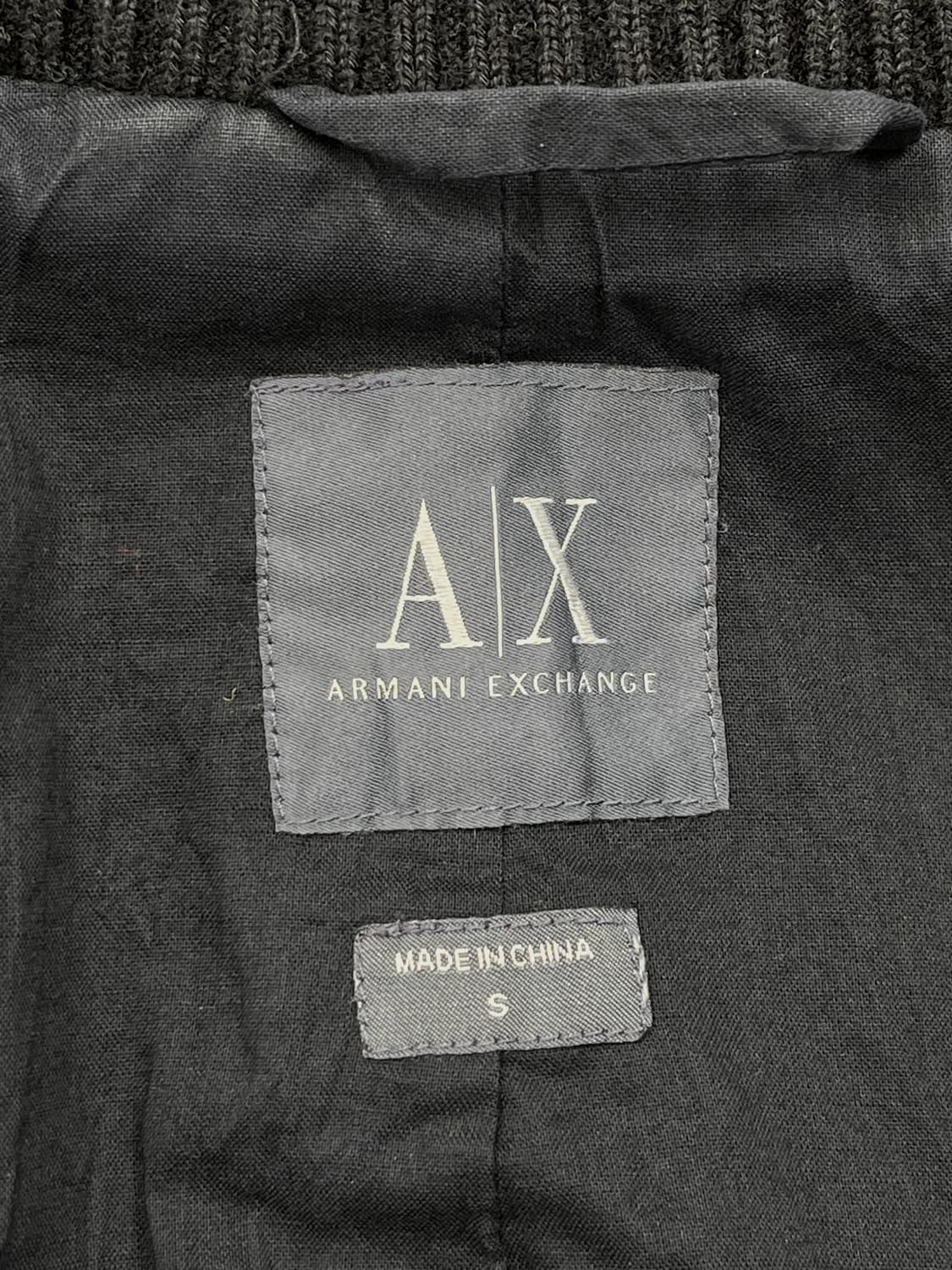 아르마니 익스체인지 벨루어 바이커 집 자켓 상품이미지6