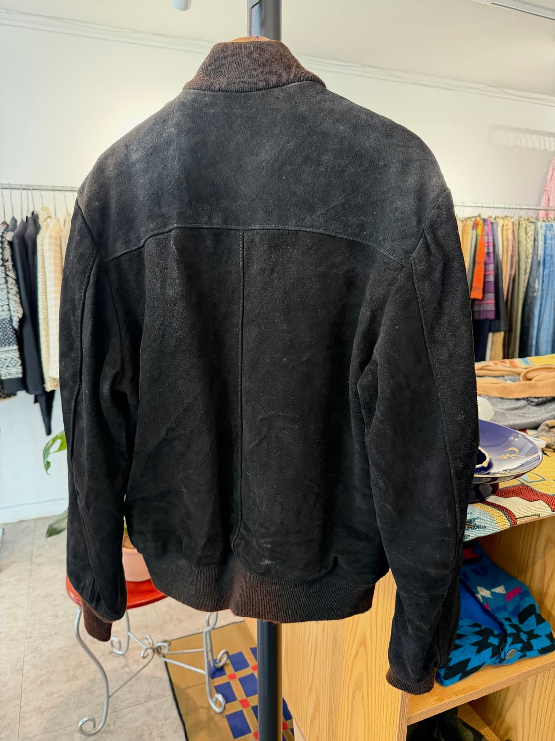 80's Schott 쇼트 스웨이드 봄버 (Made In U.S.A)  상품이미지5