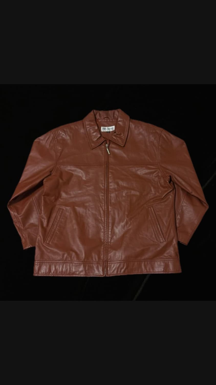 SH 레더 가죽자켓 브라운 상품이미지1