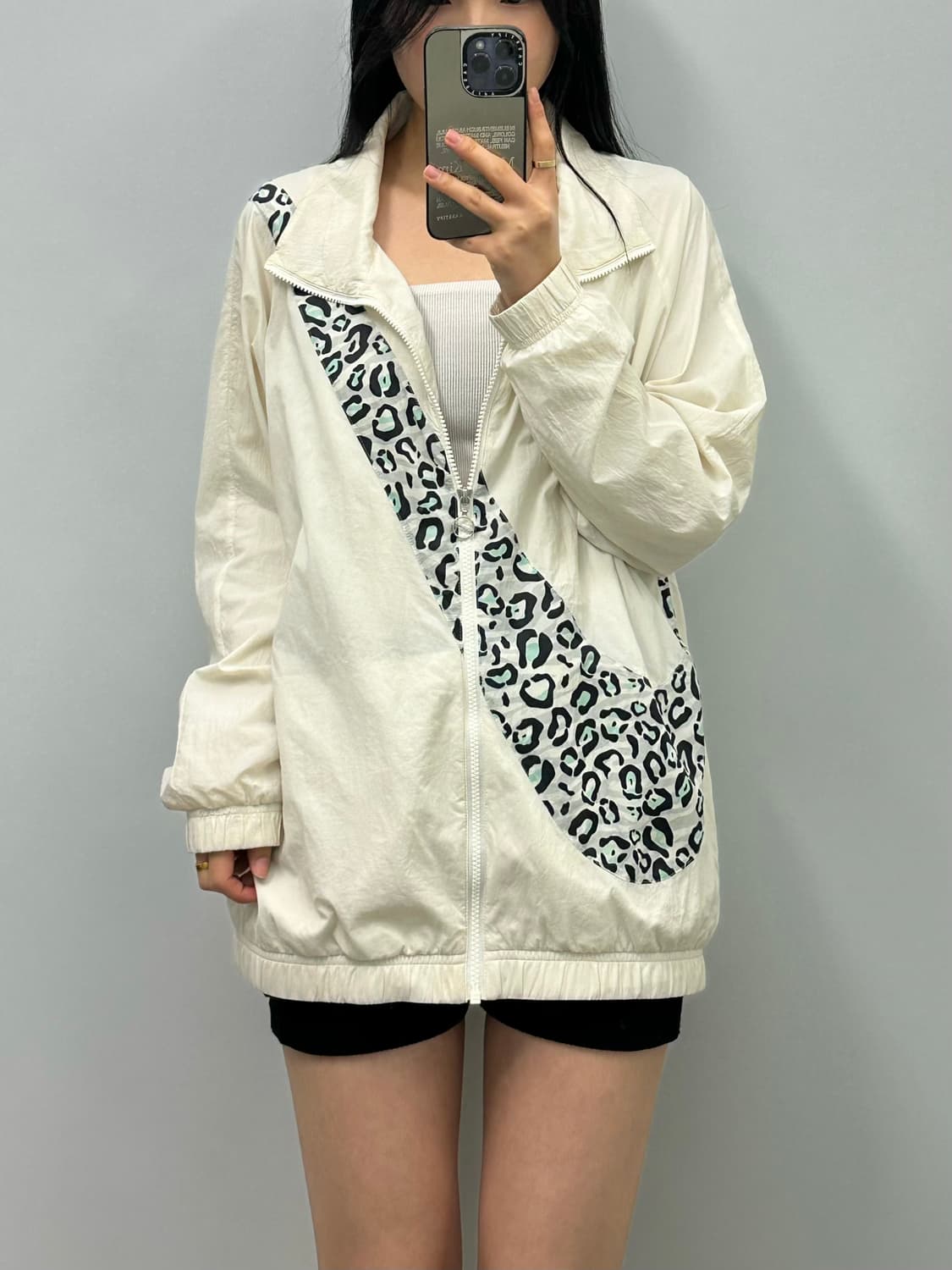 나이키 호피 빅스우시 화이트 우븐 바람막이 상품이미지1